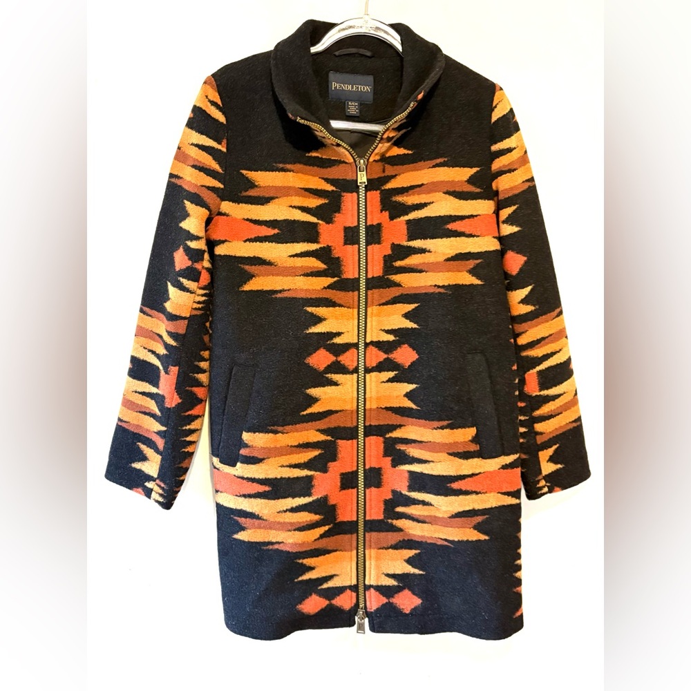 Pendleton wool blend southwestern zip up coat - Picture 6 of 11